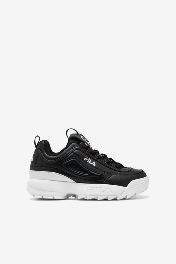 Fila Disruptor 2 Boy's Sneakers - Black/White/Red,NZ 913-30276